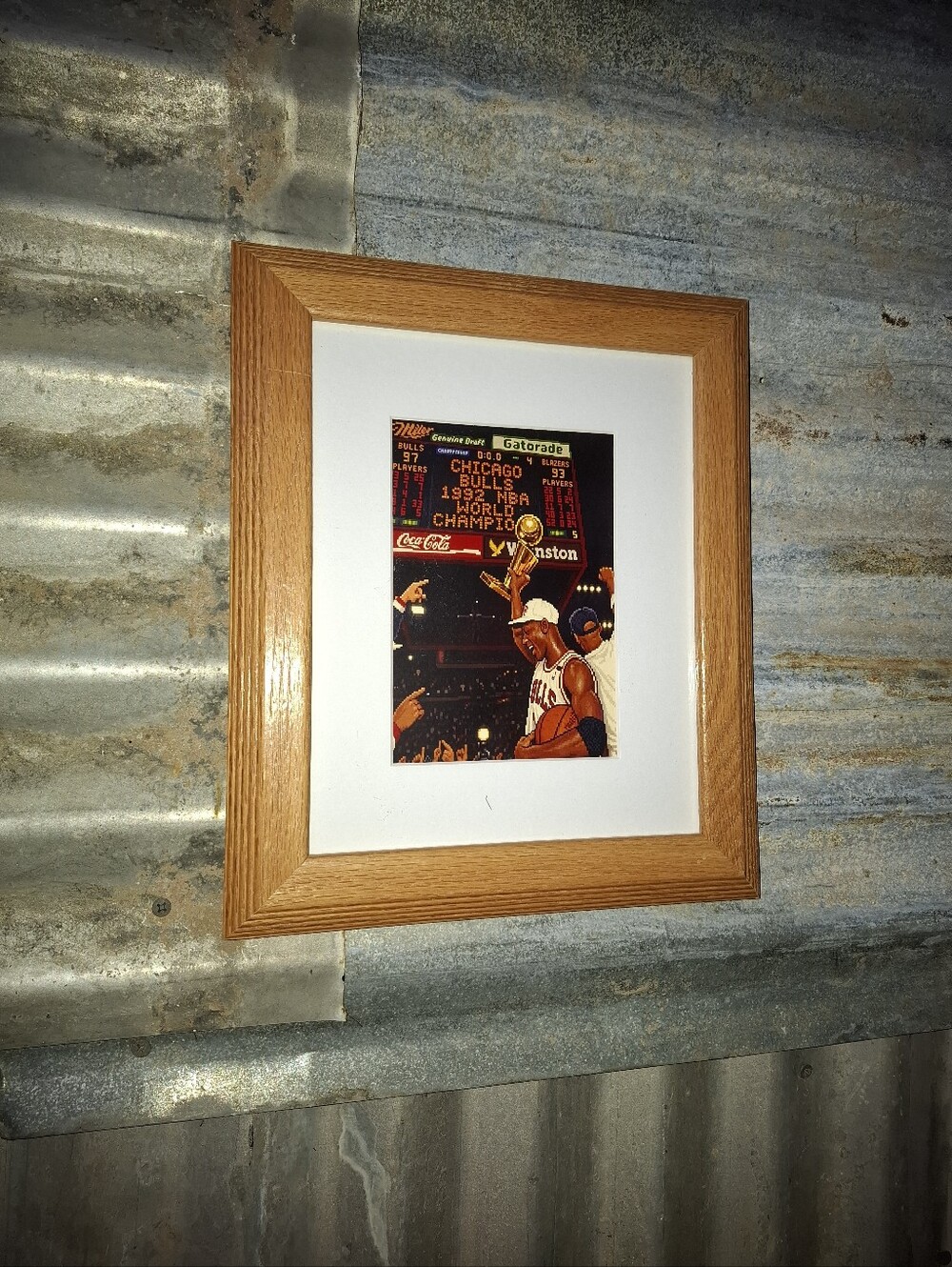 8 Bit Michael Jordan Retro NBA Chicago Bulls Framed Art Print By Neon Nicho